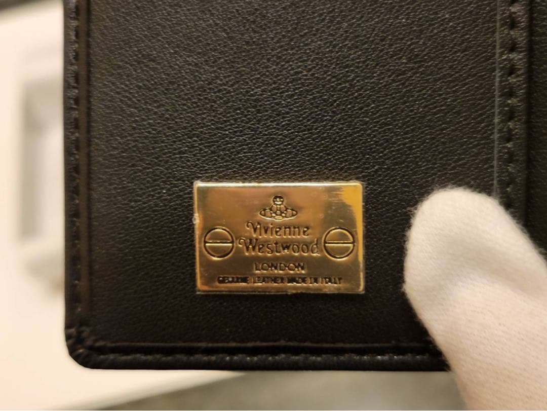 ボンバーズVivienne Westwood 三つ折り財布ブラック