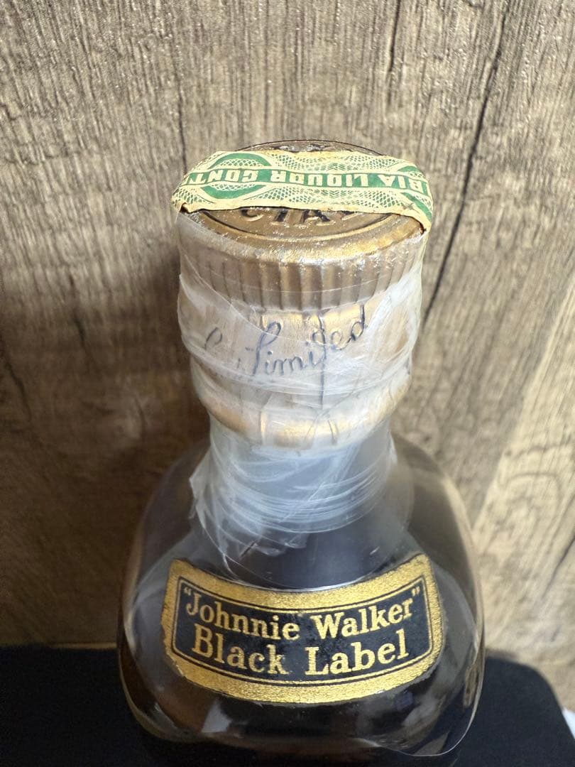 超希少 1950年 栗鼠紋章・コルクキャップ ジョニーウォーカーブラックラベル
