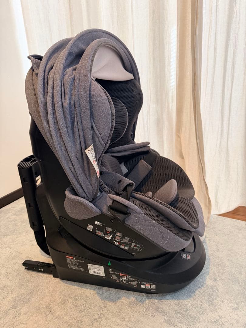 AILEBEBE 回転式チャイルドシート グレー　クルット4i ISOFIX