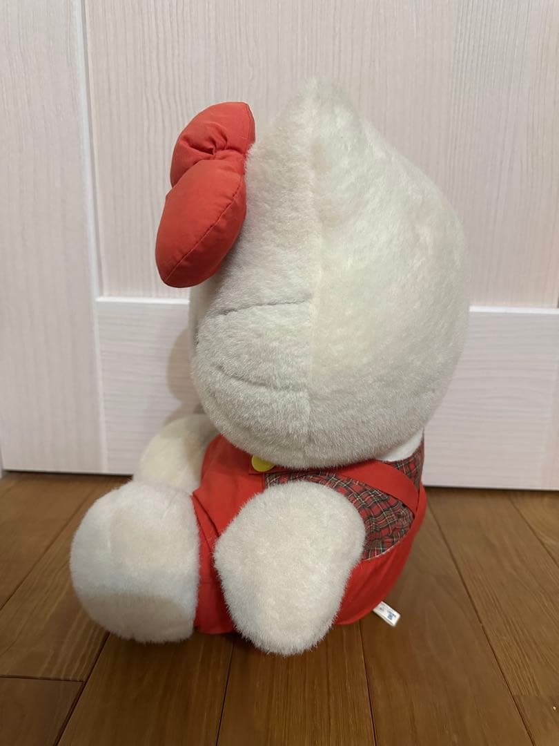 ハローキティ ぬいぐるみ チェック柄 平成レトロ サンリオ 人形