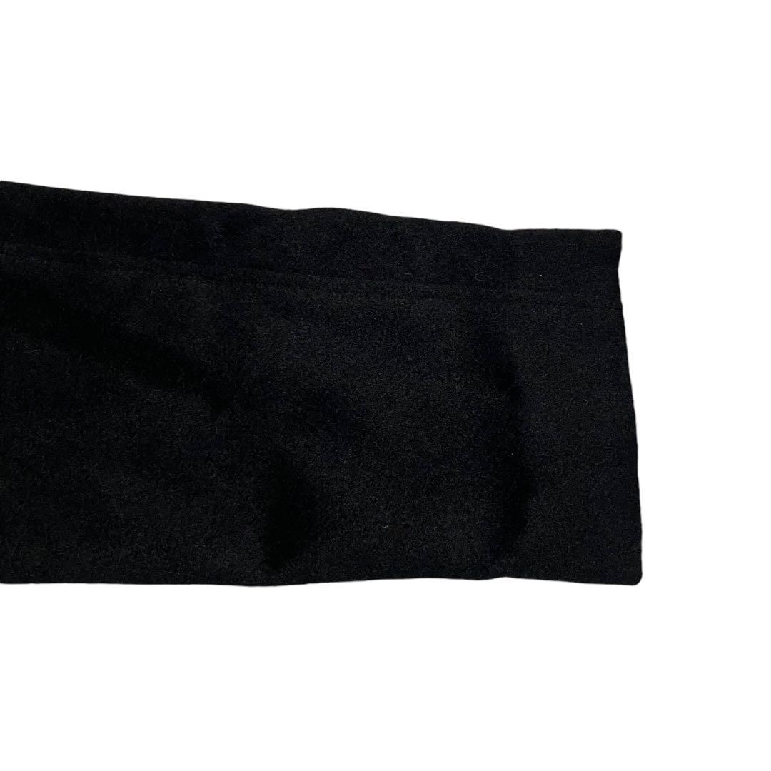 カシミヤ100%×美品【vintage】マキシ丈ロングチェスターコート 黒 XL