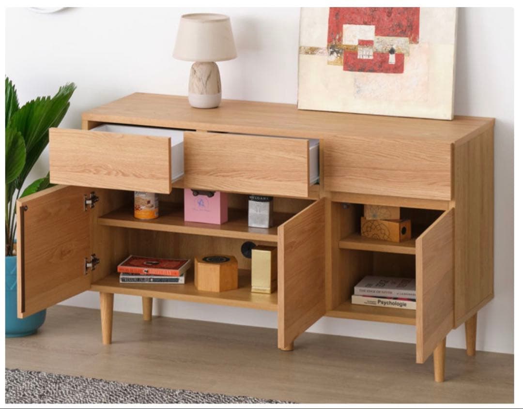 8/20まで)ローキャビネット 扉収納