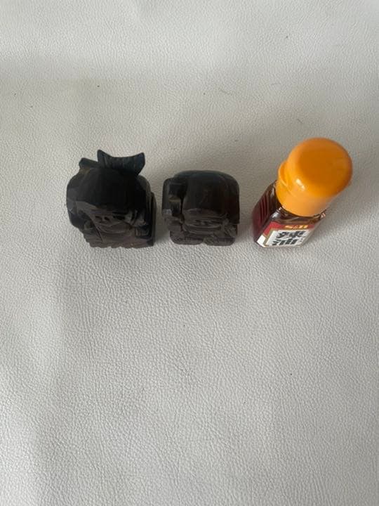 ウンフィア祠に祀られた 大黒様 恵比須様 祠 神棚 木彫刻 縁起物 小ぶり