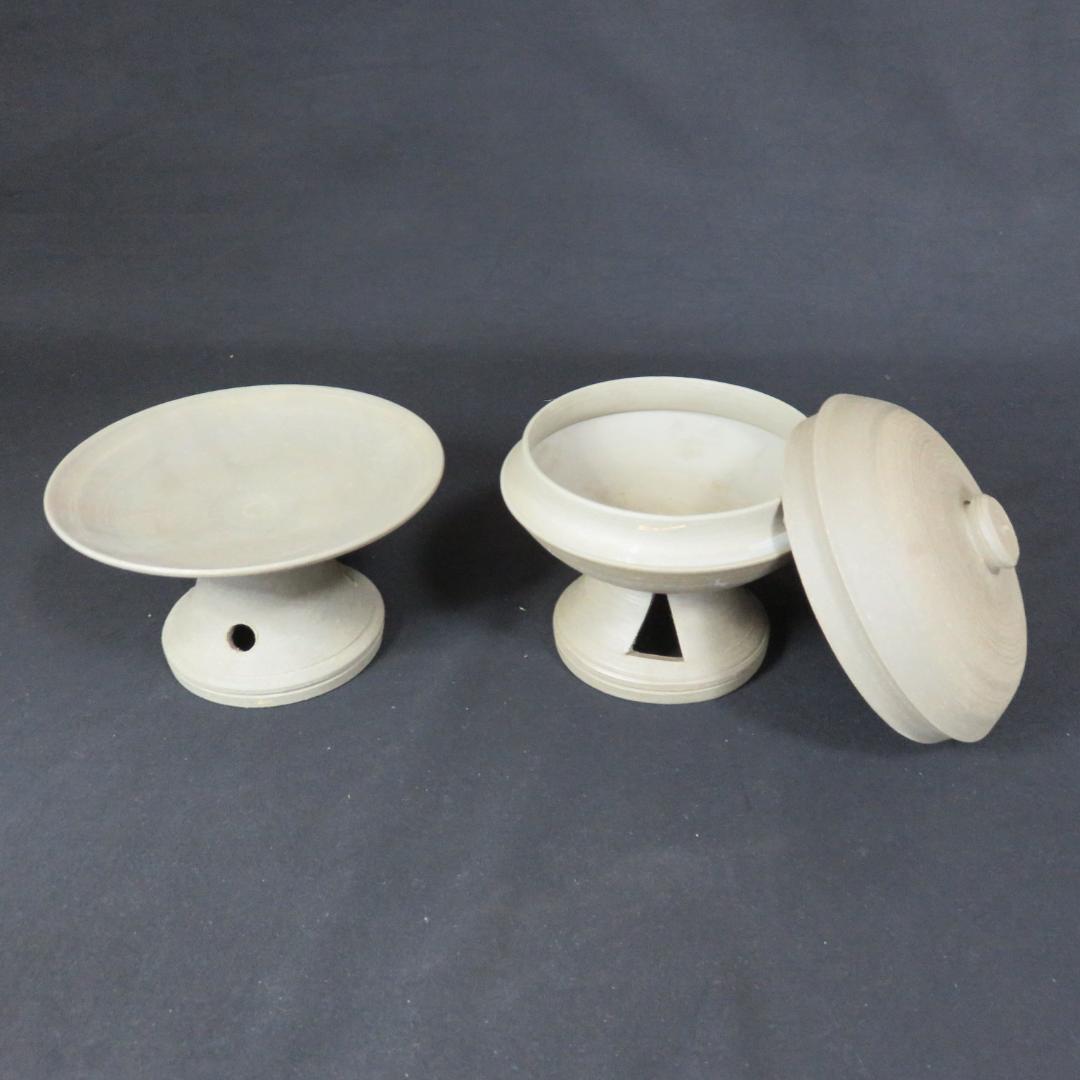 須恵器 高杯 盃 土器 盛鉢 蓋物 すかし高台 4種まとめ 在銘