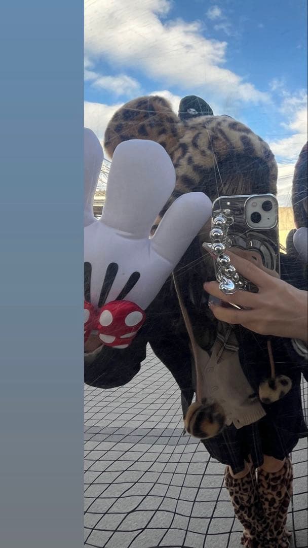 ディズニーヒョウ柄ファンキャップ レッグウォーマー