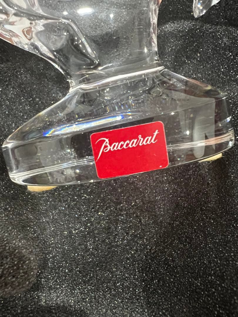 Baccarat クリスタルガラス 馬の彫刻 専用ボックス付き