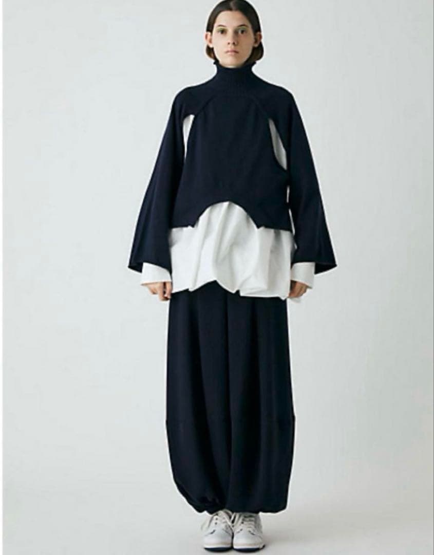 ENFOLD ミリオーネ クロップドバルーンPANTS ※カラーはブラック