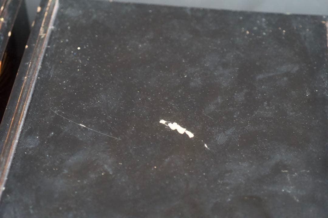 螺鈿細工 蒔絵 木製 五段 重箱 共箱 二枚蓋 時代品 青貝 検) 漆器 輪島塗