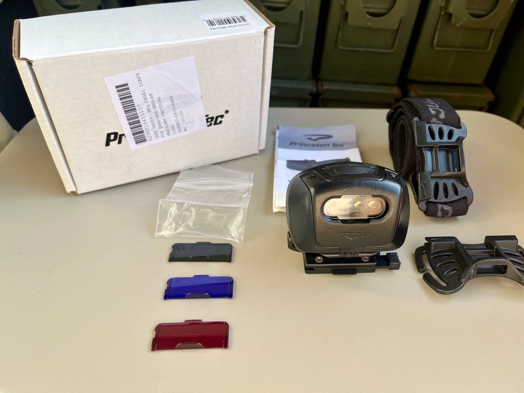 米軍放出未使用品アメリカ製 Princeton4色 タクティカル ヘッドランプ①
