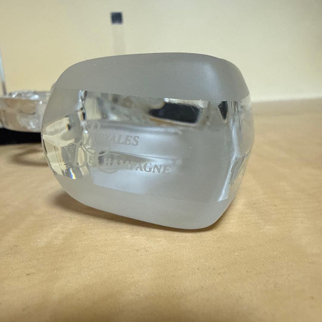 ロイヤル ド シャンパーニュ リボルバー 銃 クリスタル ガン 台座付き