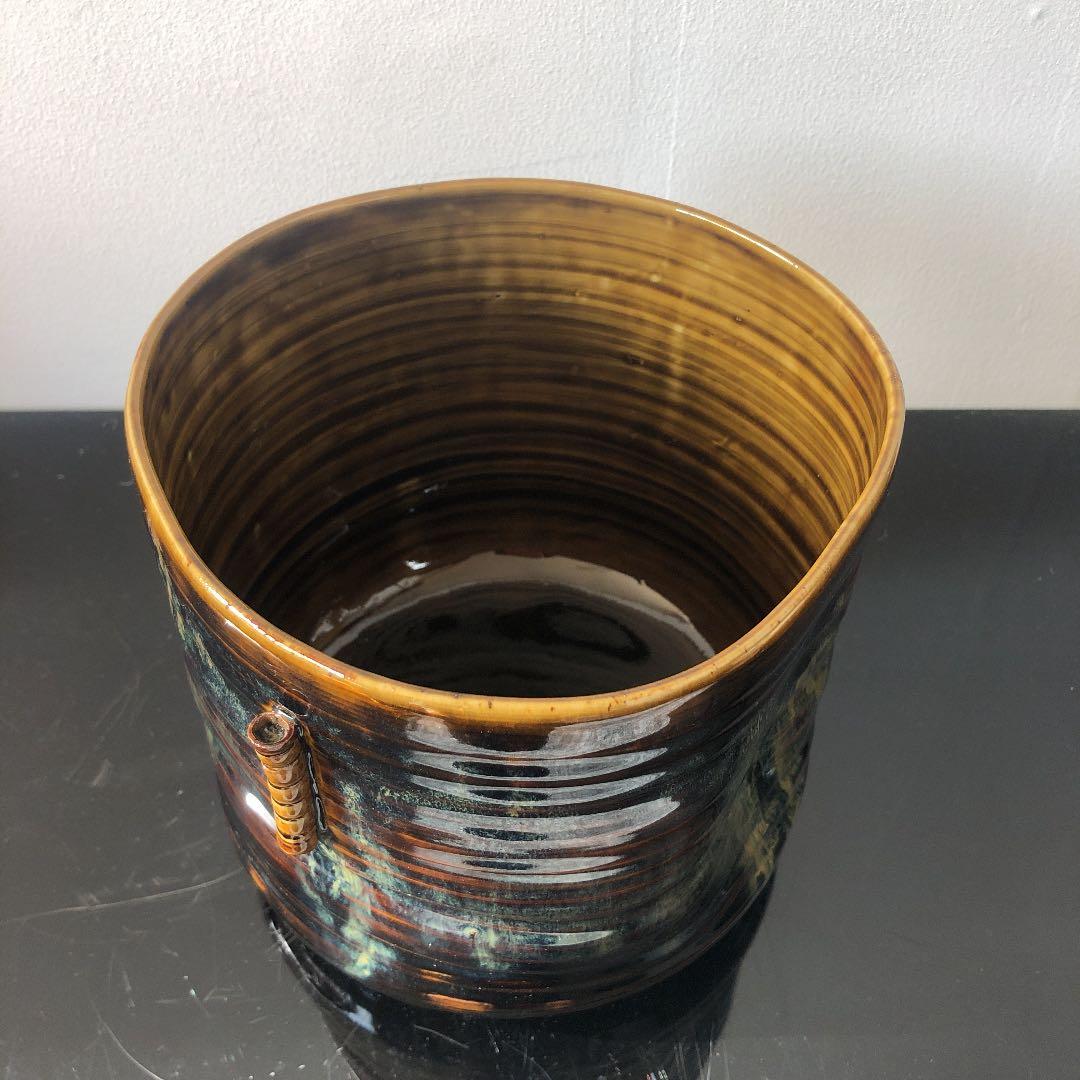 1107.亀井樂山造　高取水指　茶道具