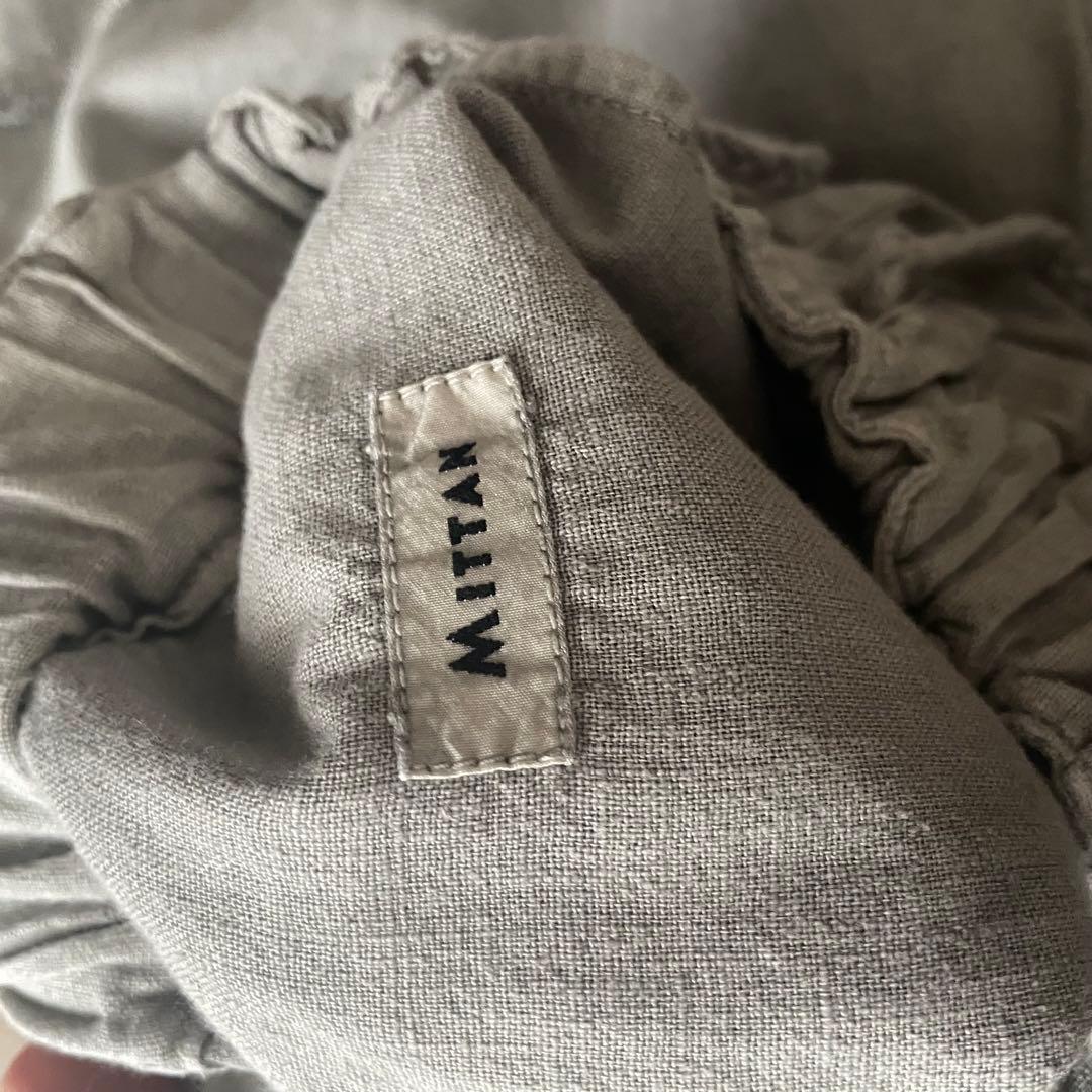 mittan 竹パンツ　松煙　ミタン