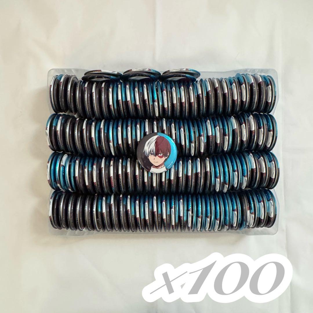 ヒロアカ 轟焦凍 RED 缶バッジ アップ 100点