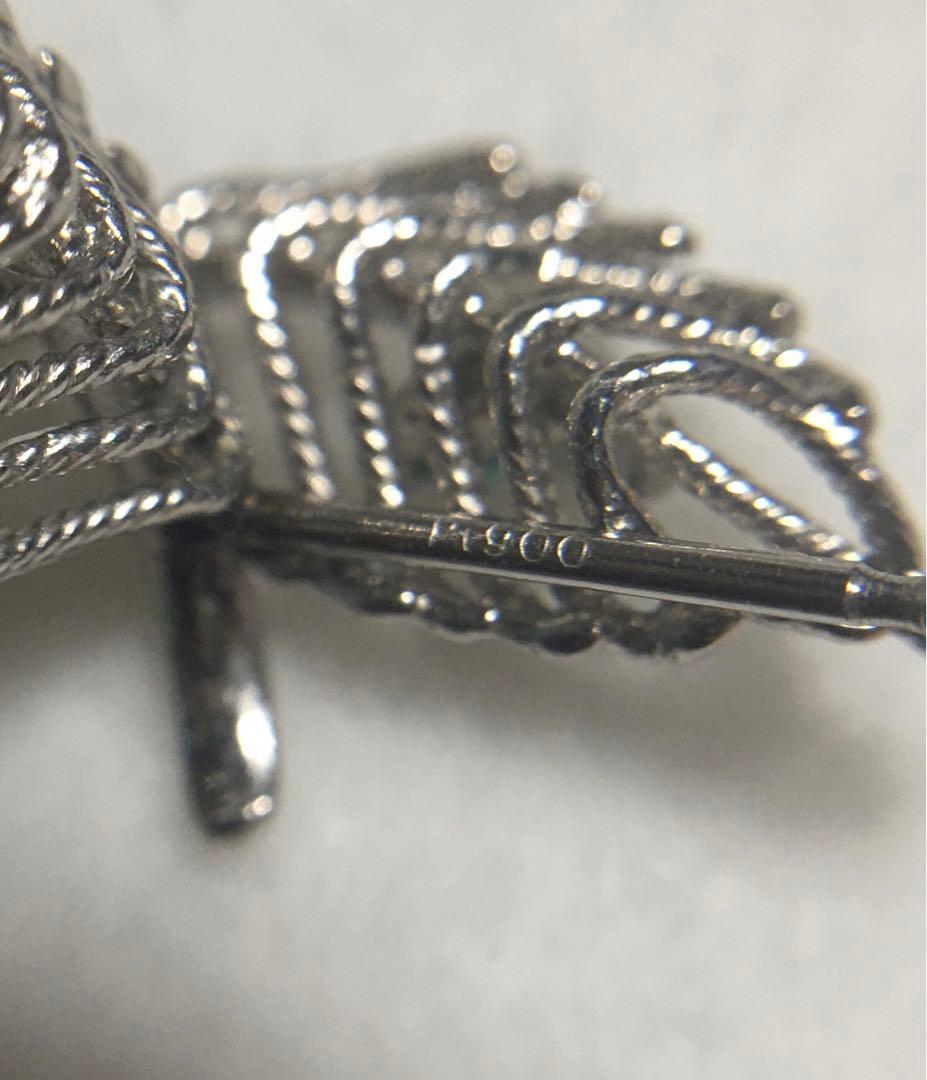 霧中島　パライバトルマリン　リーフピアス　ソーティング