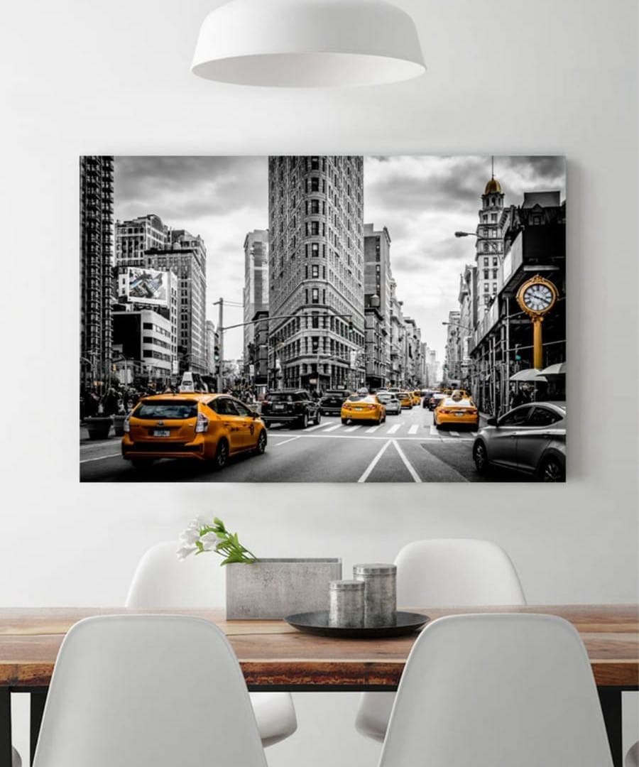 マンハッタンニューヨークファブリックパネルキャンパスアート70cm×50cm