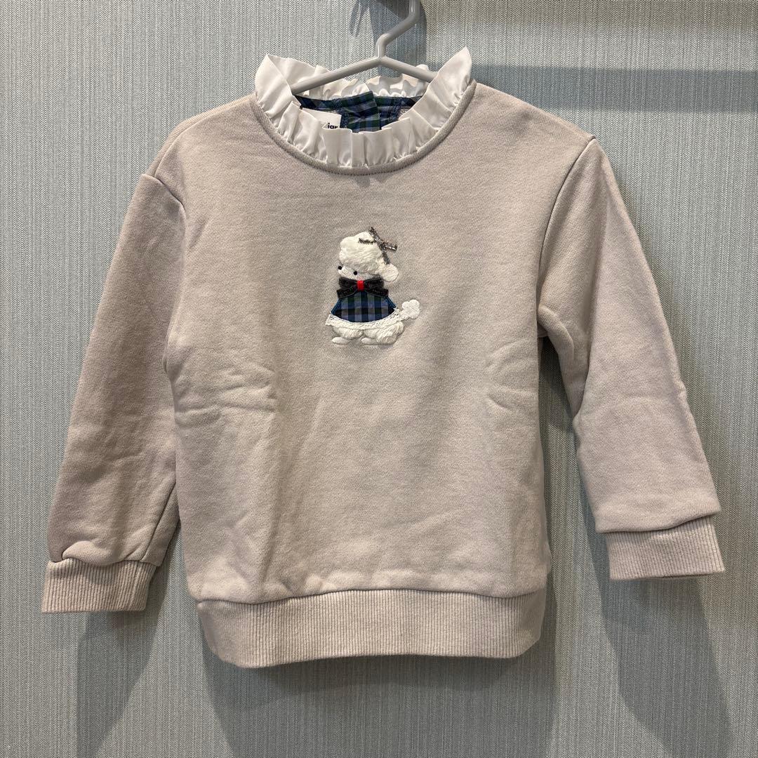 美品　familiar トレーナー 100cm グレー