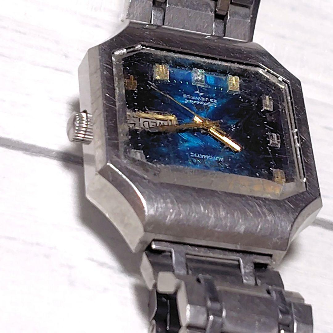 サ*ー様 SEIKO LM Special 自動巻き腕時計 角型 青色