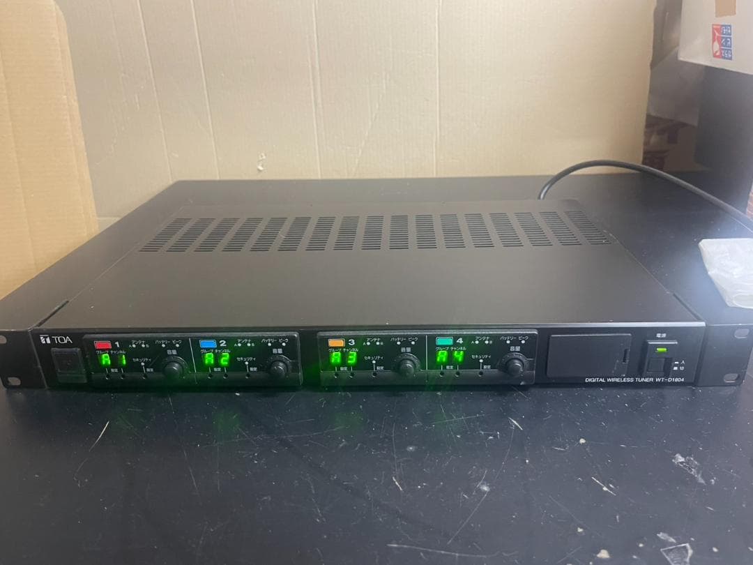 TOA WT-D1804 デジタルワイヤレスチューナー 4波 美品