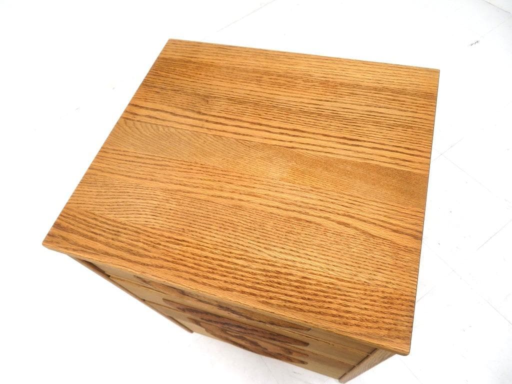 展示品　モモナチュラル　オーク材　チェスト　収納　キャビネット　北欧