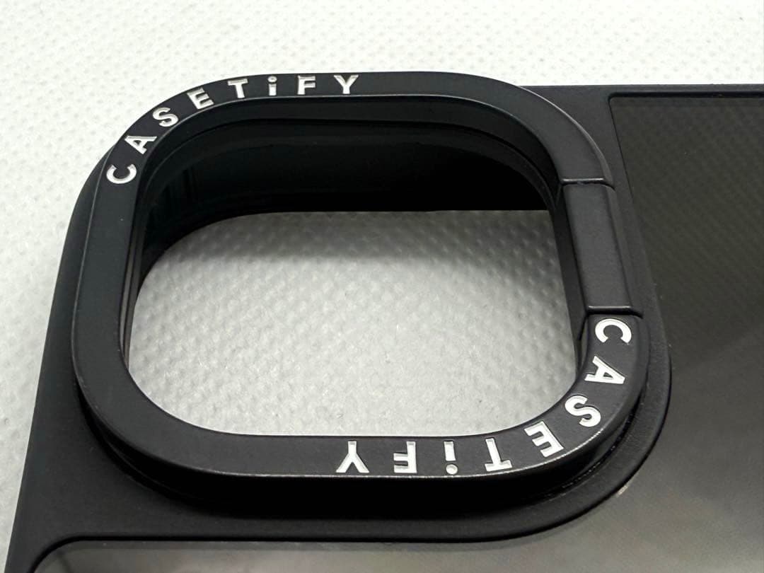 CASETiFY iphone14 ブラックミラースタンドケース magsafe