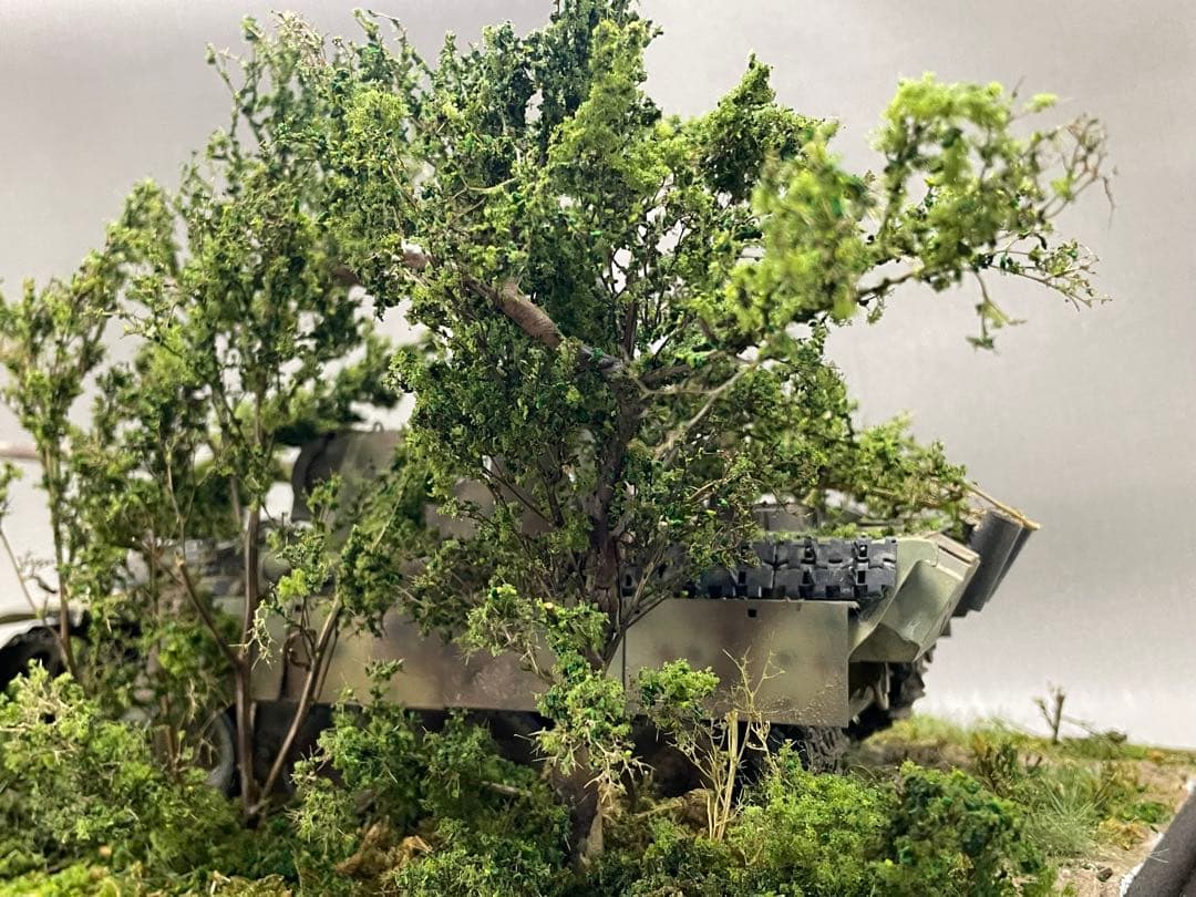 戦車ジオラマ　1/35 ドイツ　パンターG型と戦車兵