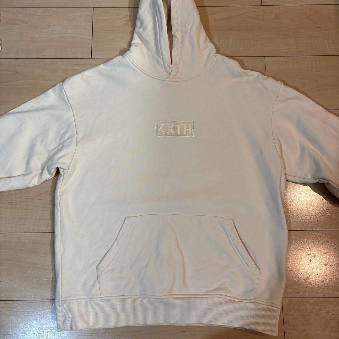 KITH パーカー S クリーム色