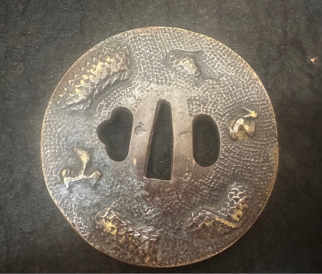 日本刀鐔 まとめ10枚　鍔 越前 武州正恒 刻印 竜 鳳図刀装具 時代物E267