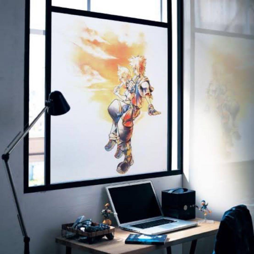 キングダムハーツ　窓飾りシート　ソラ　ロクサス　ベルメゾン