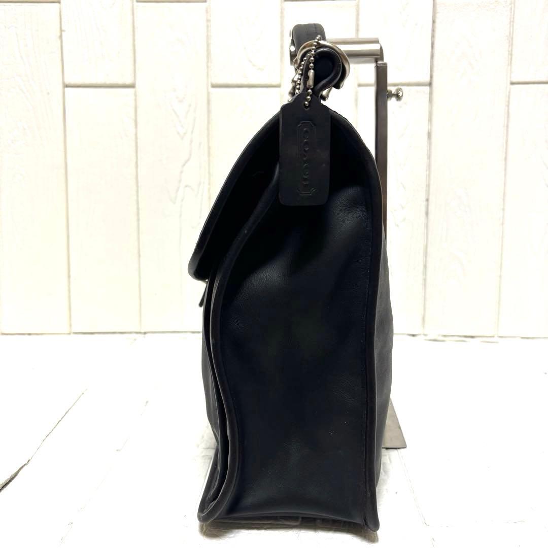 美品 OLD COACH ビジネスバッグ ウィリス ビークマン ターンロック 黒