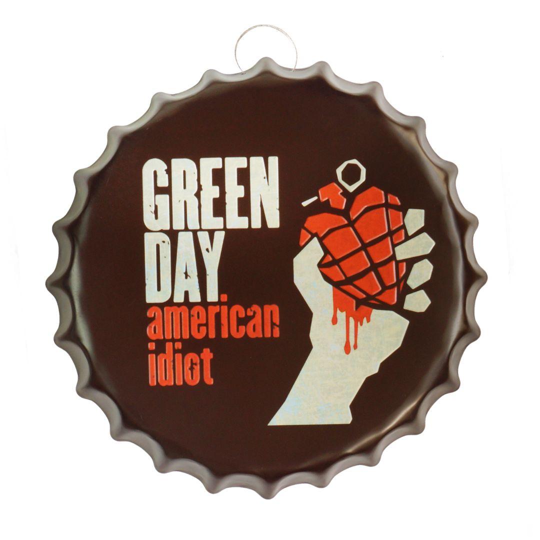 1点限り！金属看板】グリーンデイ american idiot★ブリキ看板グッズ