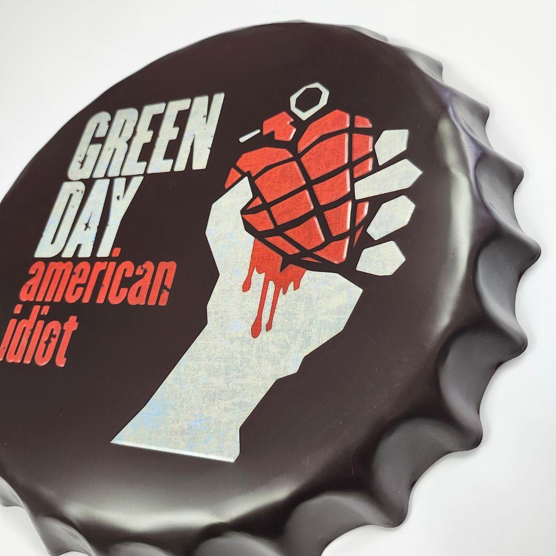 1点限り！金属看板】グリーンデイ american idiot★ブリキ看板グッズ