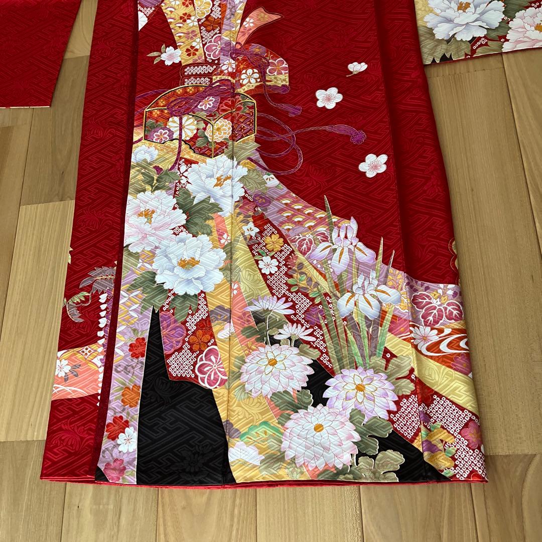 美品⭐︎正絹　振袖　7点セット　小物付