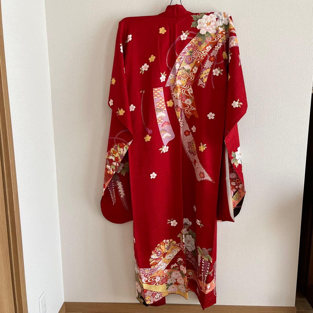 美品⭐︎正絹　振袖　7点セット　小物付