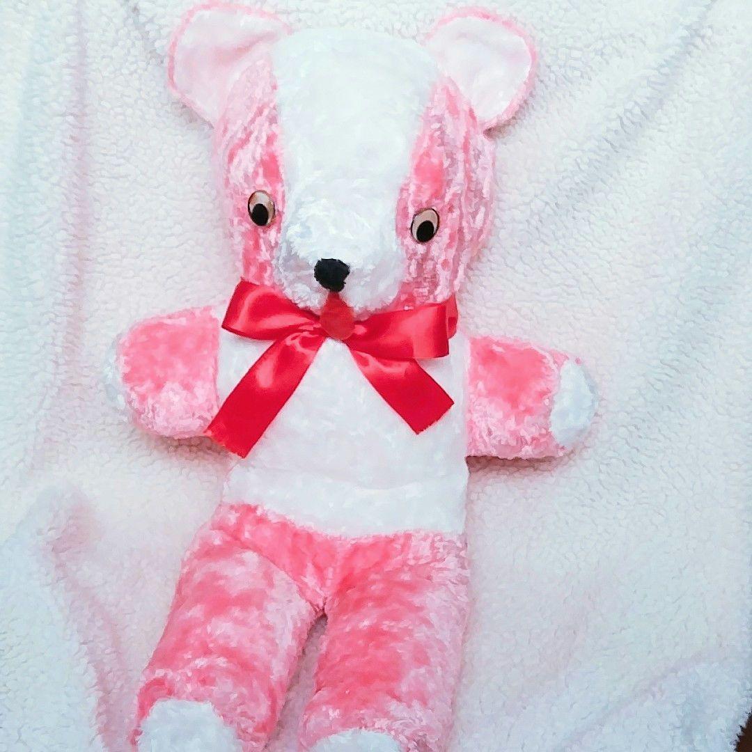 ビッグサイズ　ヴィンテージ　ピンク　くま　ぬいぐるみ　ガンド　ラシュトン