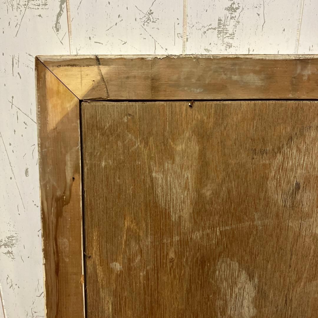 昭和レトロ ハッピーミシン 絵画 人物画 写真 ポスター 女の子 額装 額入り