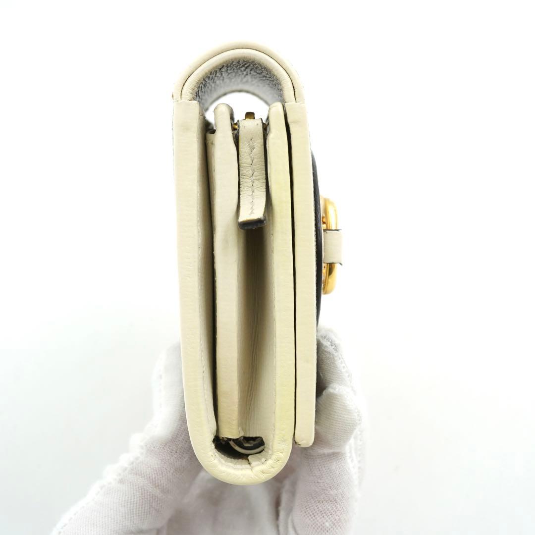 ✨未使用展示品・箱付き✨　GUCCI ミニ財布　GGライン ビット　二つ折り