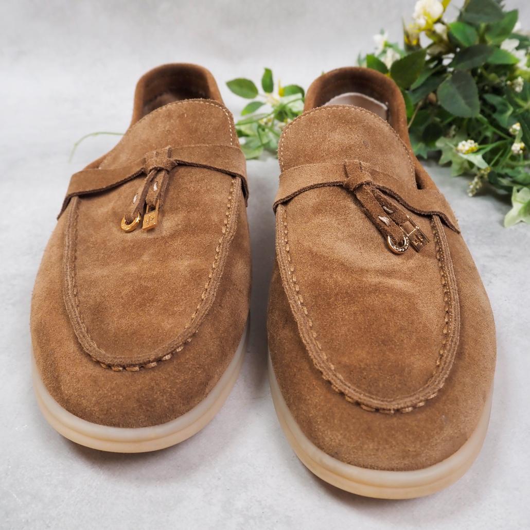 Loro Piana サマー・チャーム・ウォーク・モカシン スエード 43