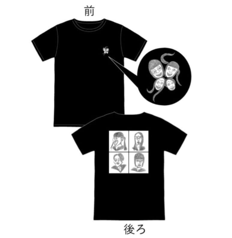 新しい学校のリーダーズ　公式2018年頃の貴重な ＴシャツXL 顔イラスト