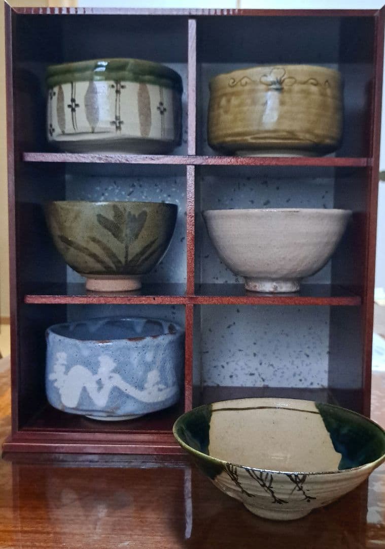 美濃焼　秀泉陶宛　抹茶碗　６碗（ケース付き）