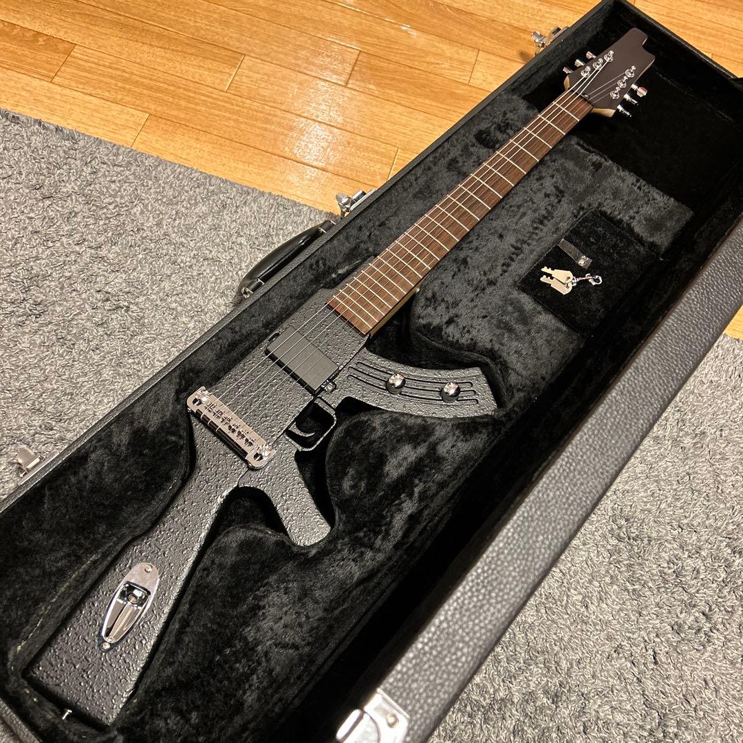 AK-47 カスタム マシンガンタイプ エレキギター 純正ハードケース付き