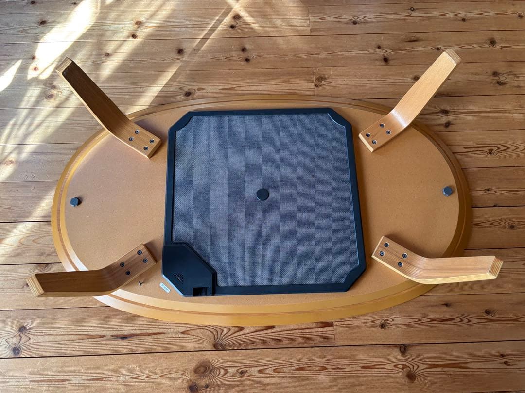 無印良品　こたつにもなる楕円形ローテーブル大(布団2枚付き)