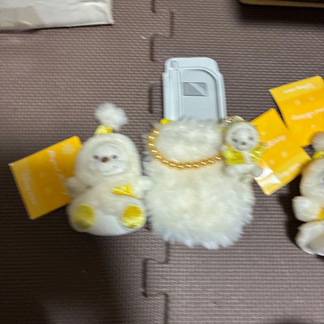 ‼️希少新品‼️ディズニー　プーさん　キーホルダー2個と携帯ケース　平成レトロ　レア