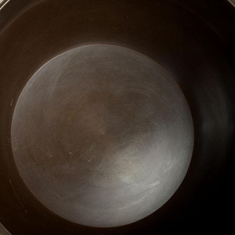 茶道具　高井陵雲造　唐銅　桐紋彫　建水　共箱　C　9434