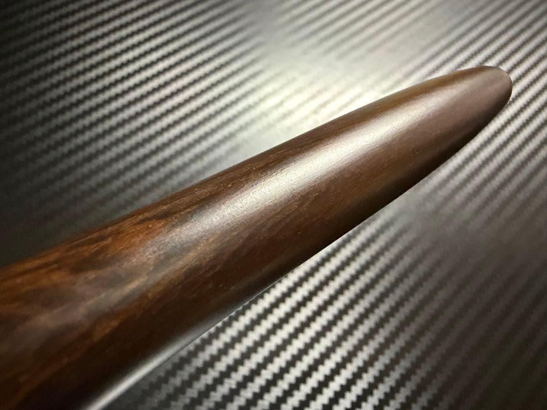 未使用に近い プラチナ 出雲 鉄刀木 B 太字 万年筆