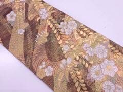 【辻が花】美品　辻ヶ花模様織出し袋帯