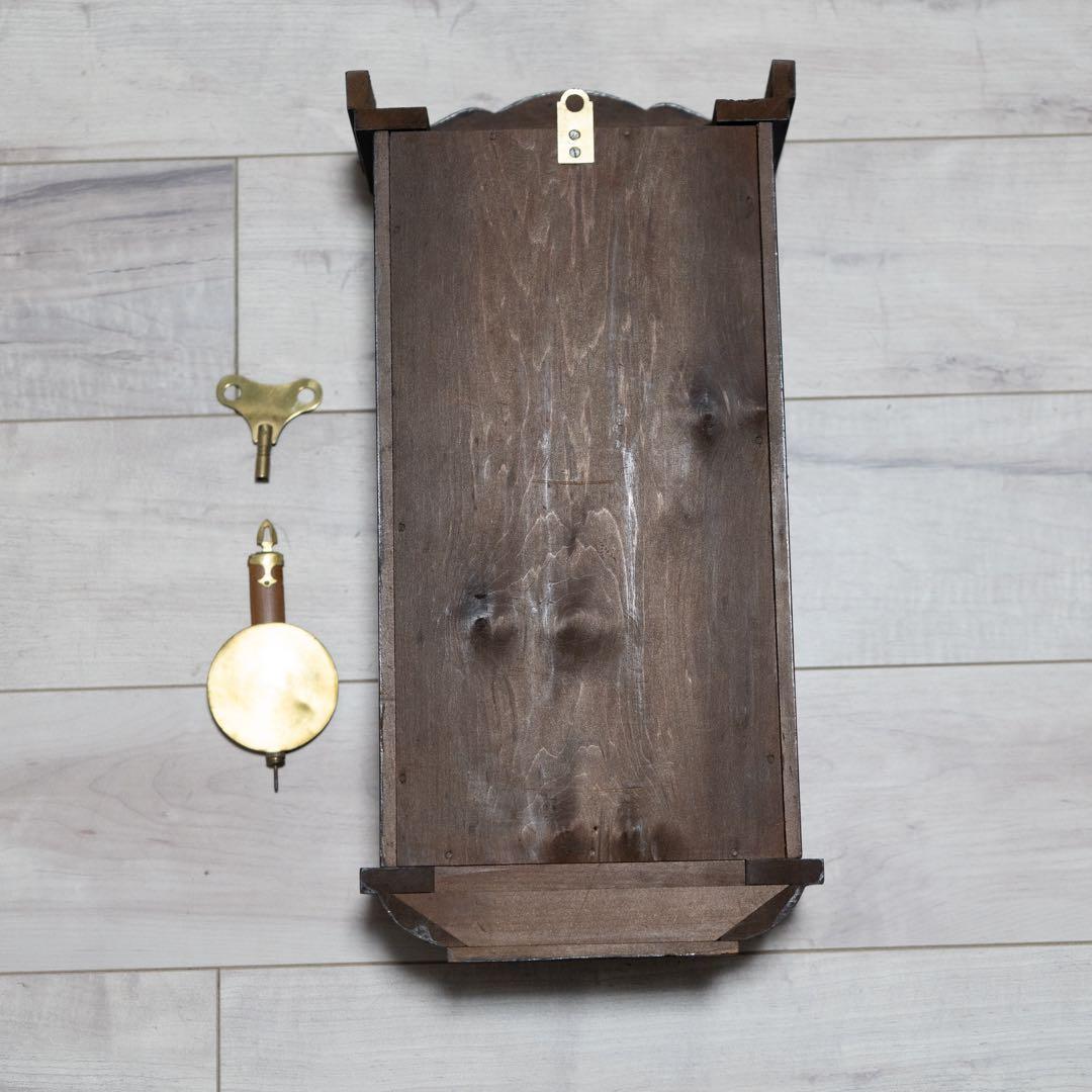 タカノ　柱時計　ボンボン時計　昭和　レトロ　オーバーホール済　動作品