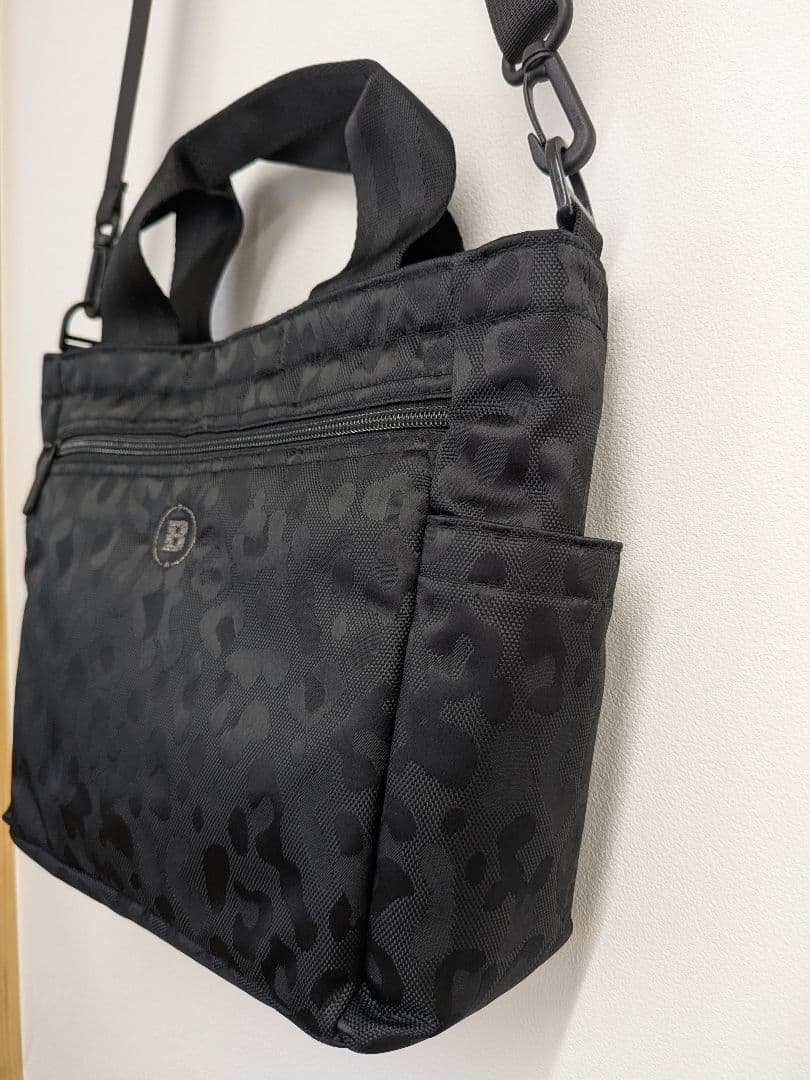 【美品】ブリーフィング ゴルフ カートバッグ 2WAY レオパード ジャガード