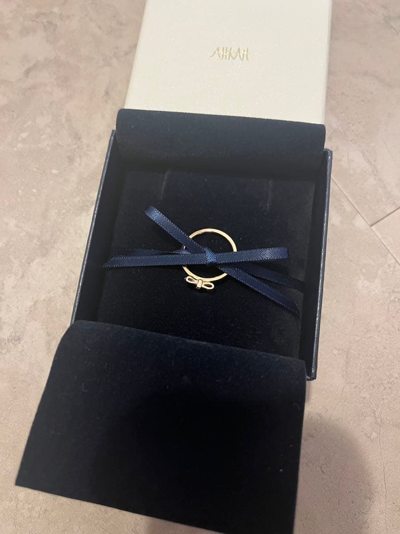 【AHKAH】プチリュバンローズリング9号