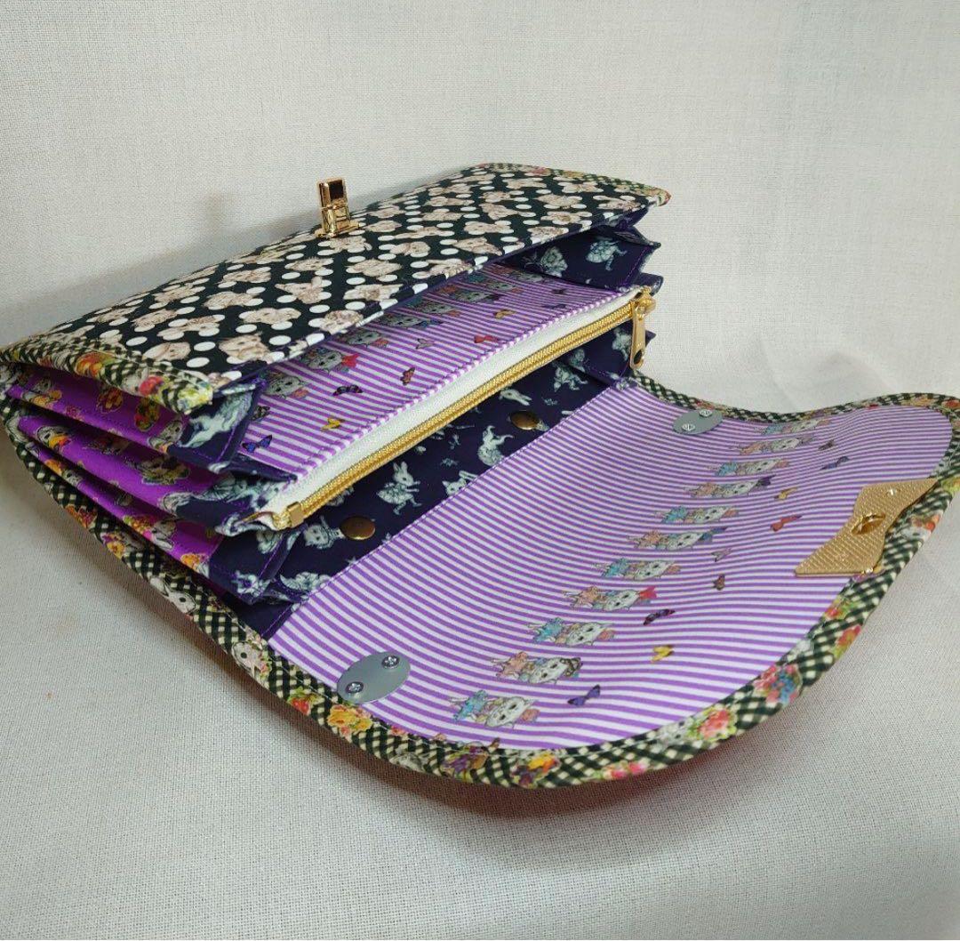 ★ ハンドメイド がま口 蛇腹バッグ ジョリーフルール マイリトルテイラー