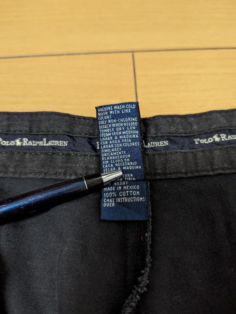 90s　ポロラルフローレン　ポロチノ　チノパン　ANDREW　ブラック　W36